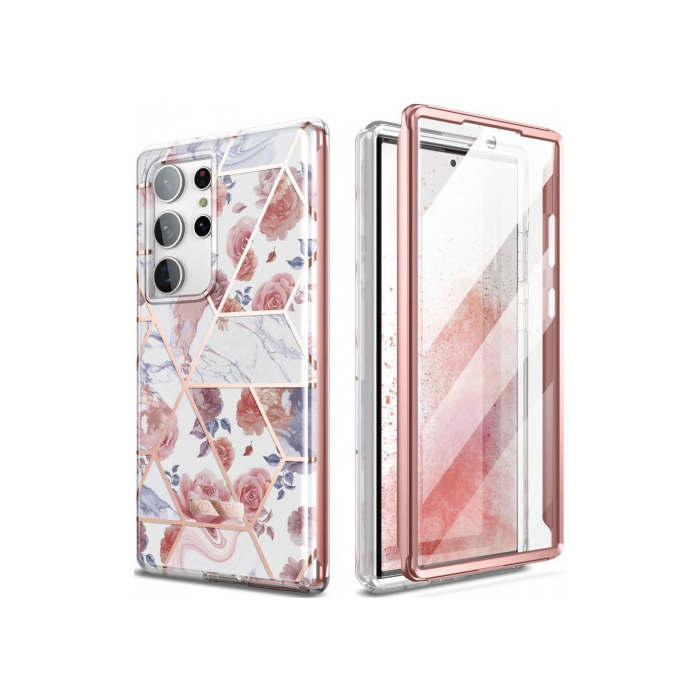 Odolné puzdro na Samsung Galaxy S23 Ultra 5G S918 Tech-Protect Velar marble