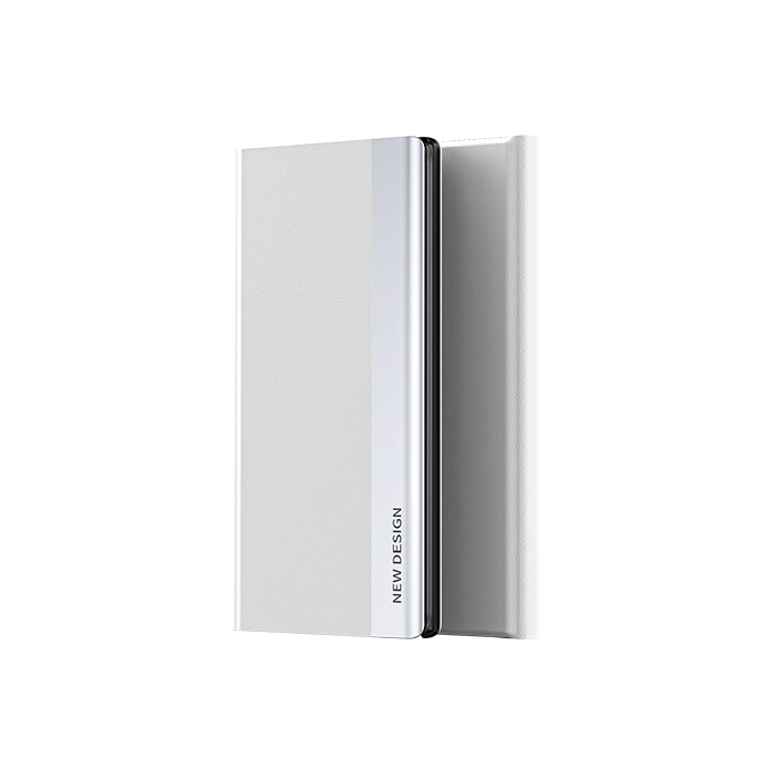 Diárové puzdro na Xiaomi Redmi 12C Slide Book strieborné