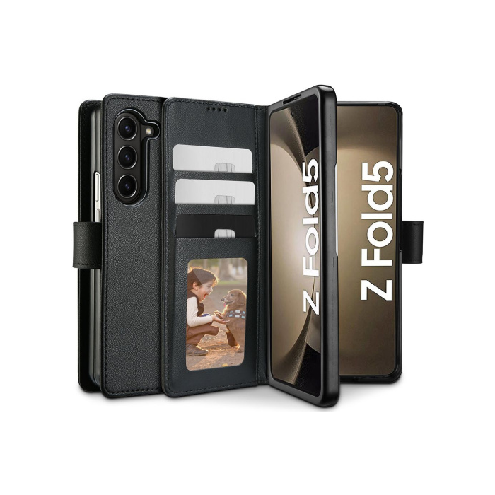 Dárové puzdro na Samsung Galaxy Z Fold5 5G F946 Tech-Protect Wallet čierne