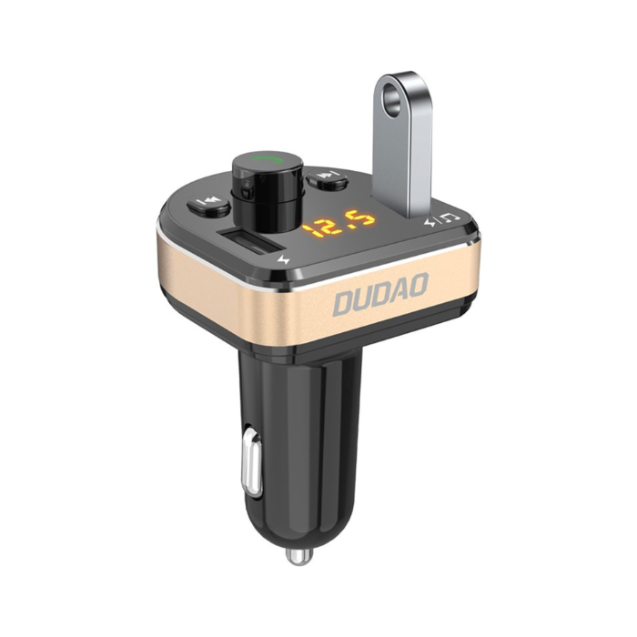 Dudao R2Pro, FM transmitter + Autonabíjačka, 2xUSB, 15W, čierny