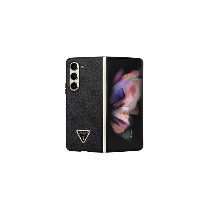Guess 4G PU Leather Triangle Samsung Galaxy Z Fold5 5G F946 GUHCZFD5P4TDPK Black