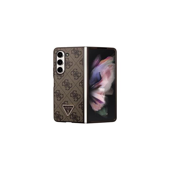 Guess 4G PU Leather Triangle Samsung Galaxy Z Fold5 5G F946 GUHCZFD5P4TDPW Brown