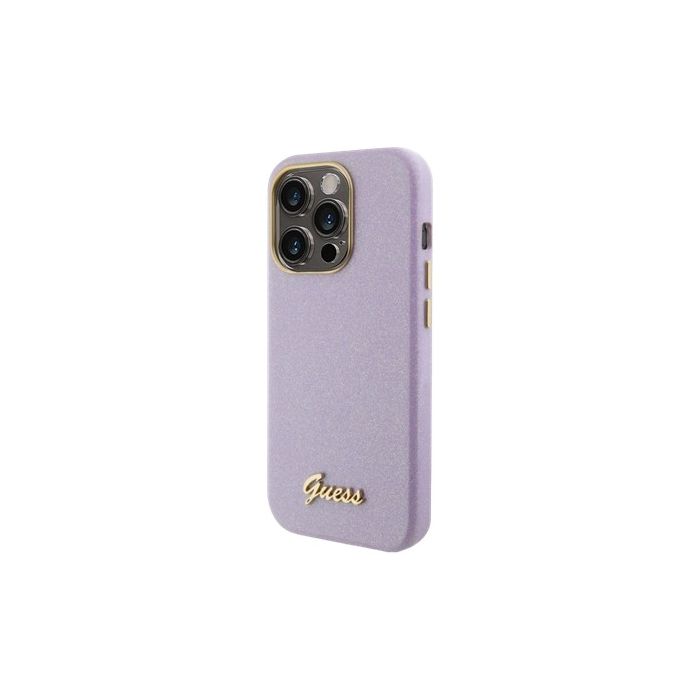 Guess PU Glitter Full Wrapped Apple iPhone 15 Pro Max GUHCP15XPGMCSL Lilac