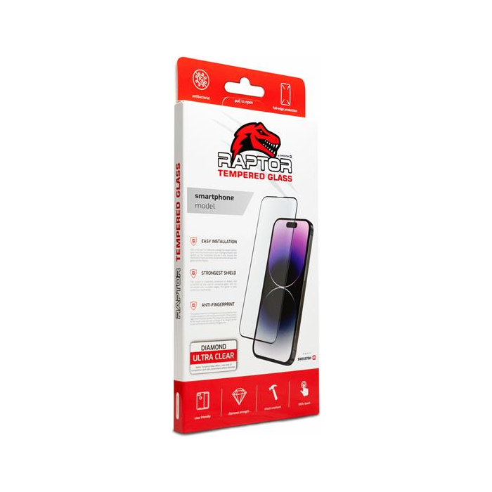 Tvrdené sklo na Motorola Moto G51 5G SWISSTEN Raptor Diamond Ultra Clear 3D celotvárové čierne