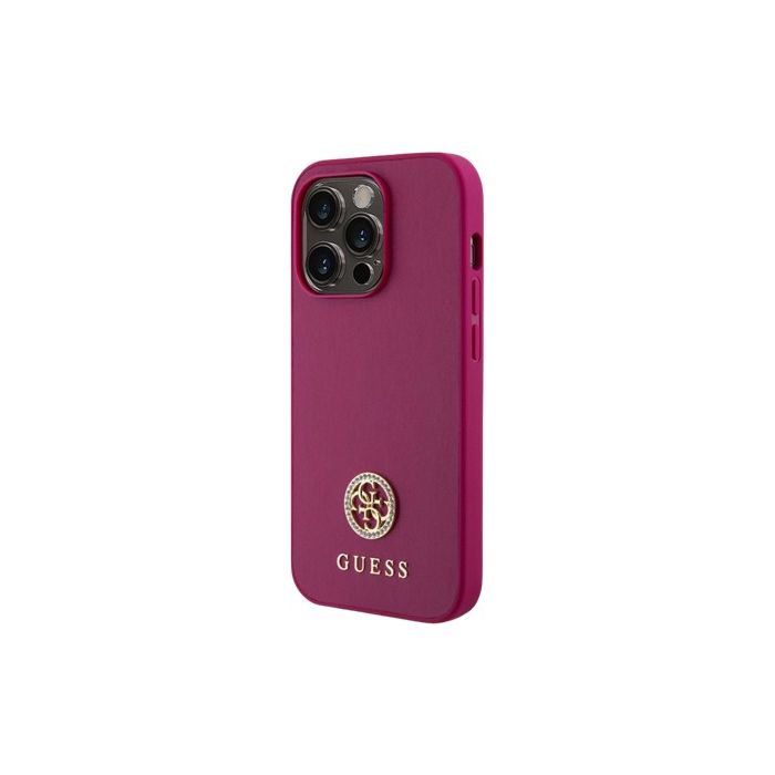 Guess PU 4G Strass Metal Logo Apple iPhone 15 Pro Max GUHCP15XPS4DGPP Pink