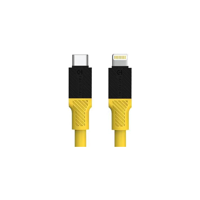 Tactical Fat Man, USB-C na Lightning, 1m, žltý