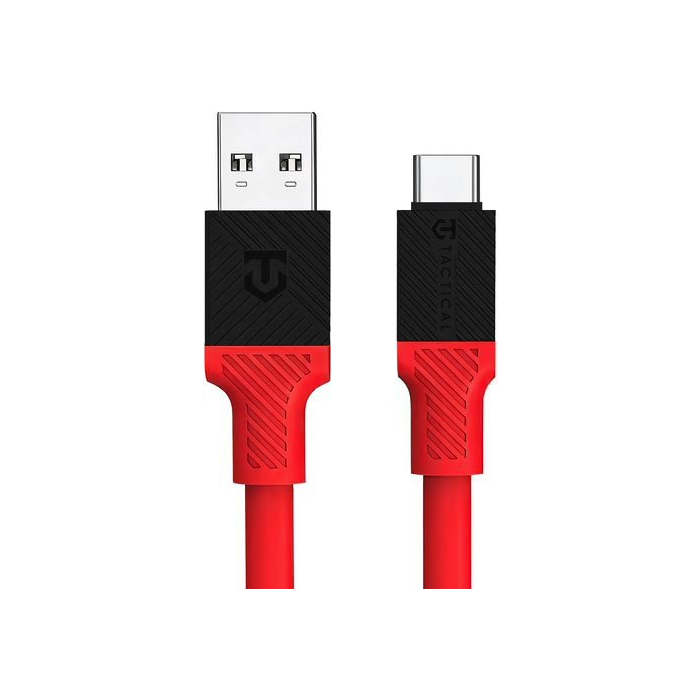Tactical Fat Man, USB-A na USB-C, 1m, červený