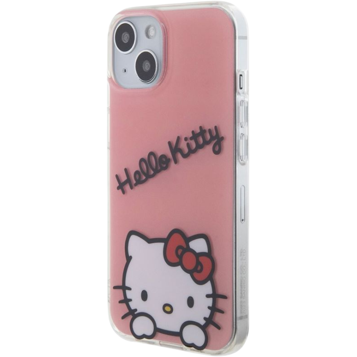 Plastové puzdro Hello Kitty na Apple iPhone 13 HKHCP13MHKDSP IML Daydreaming Logo ružové
