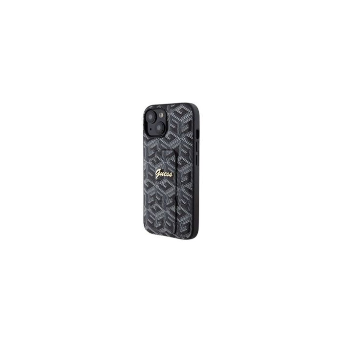 Guess PU Grip Stand G Cube Apple iPhone 15 GUHCP15SPGSGCSK Black