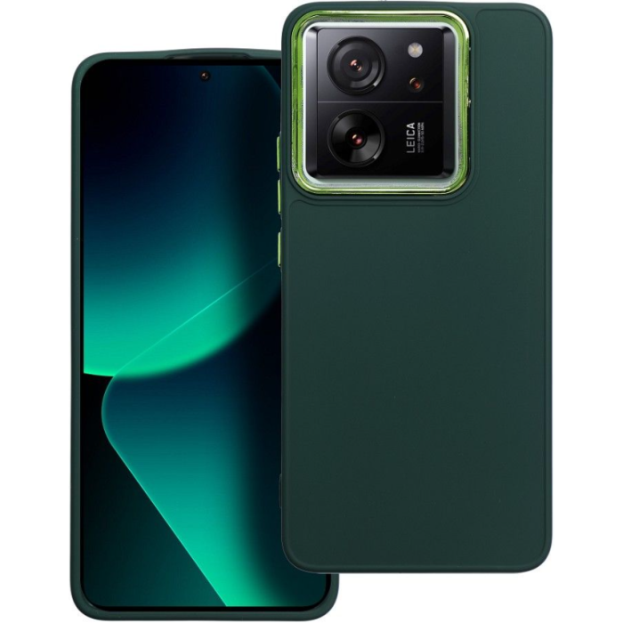 Plastové puzdro na Xiaomi 13T 5G Frame zelené