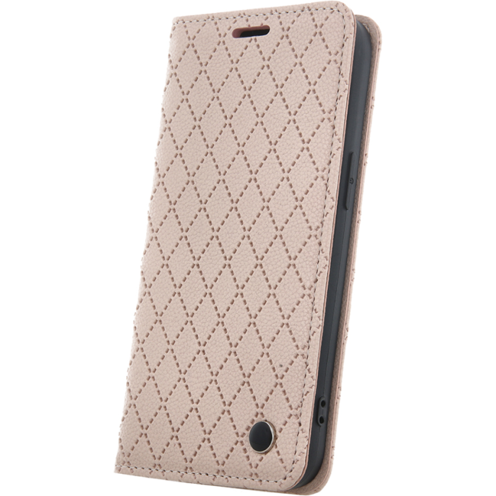 Diárové puzdro na Xiaomi Redmi 12C/Poco C55 Smart Caro béžové