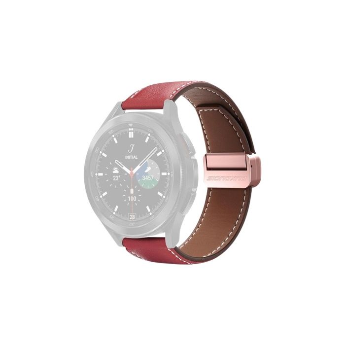 DUX DUCIS YA genuine leather strap Apple Watch 42/44/45/49mm red