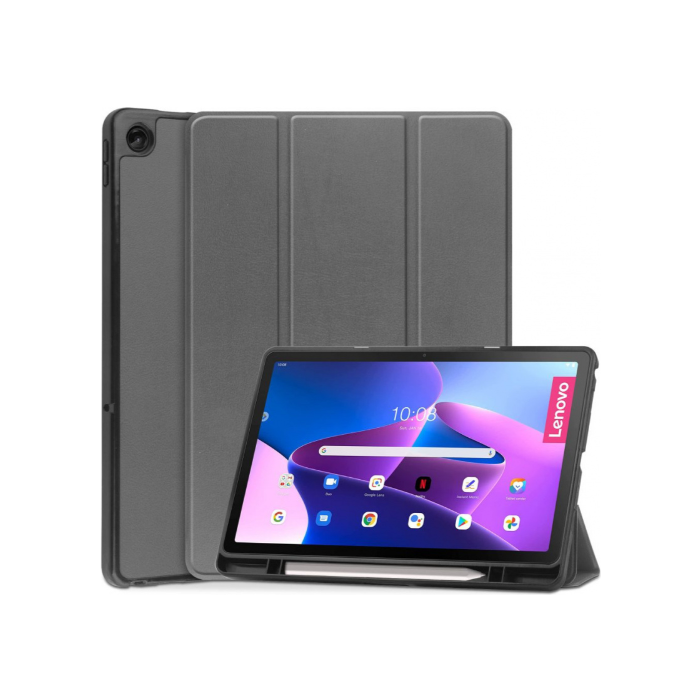 Diárové puzdro na Lenovo Tab M10 Plus 10.6 3rd Gen Tech-Protect Sc Pen sivé
