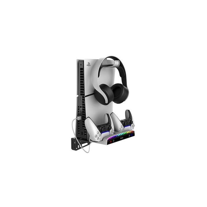 iPega P5S011 Stojan na stenu PS5/PS5 Slim s Dual Charger Dock pre PS5 ovládač