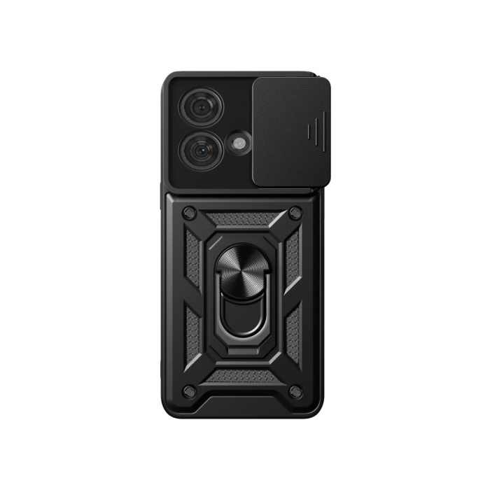 Odolné puzdro na Xiaomi Redmi 13C/Poco C65 Tech-Protect Camshield Ring Armor čierne