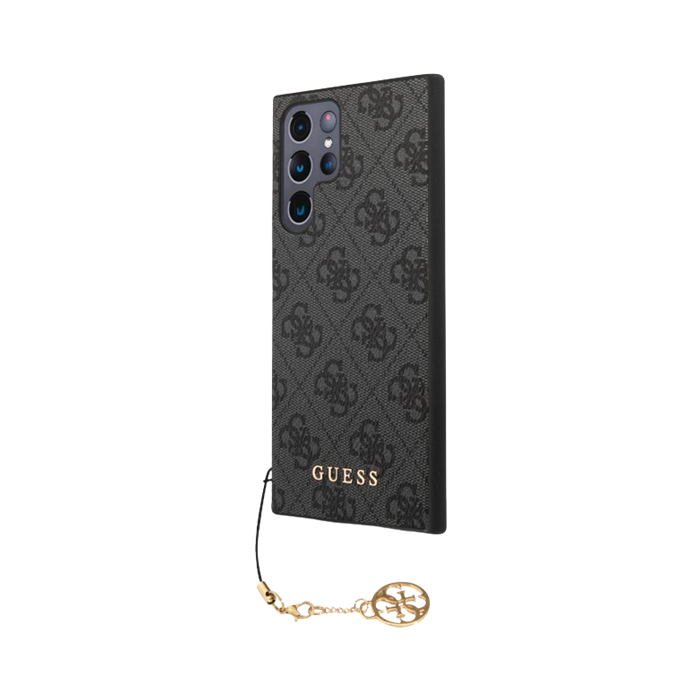 Plastové puzdro Guess na Samsung Galaxy S24 Ultra 5G S928 GUHCS24LGF4GGR 4G Charms čierne