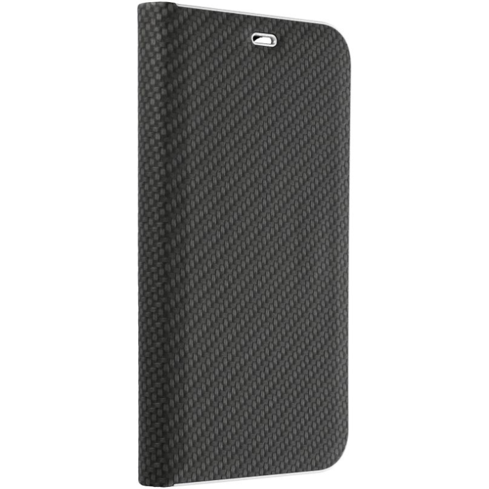 Diárové puzdro na Xiaomi Redmi Note 13 Pro 4G/Poco M6 Pro 4G LUNA Carbon čierne