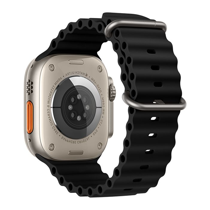 Náhradný remienok na Apple Watch 42/44/45/49 mm Forcell F-Design FA12 black