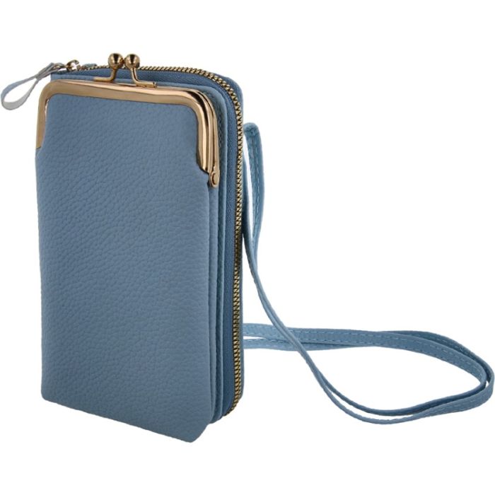 2in1 phone bag, univerzálne puzdro/peňaženka na mobil, blue
