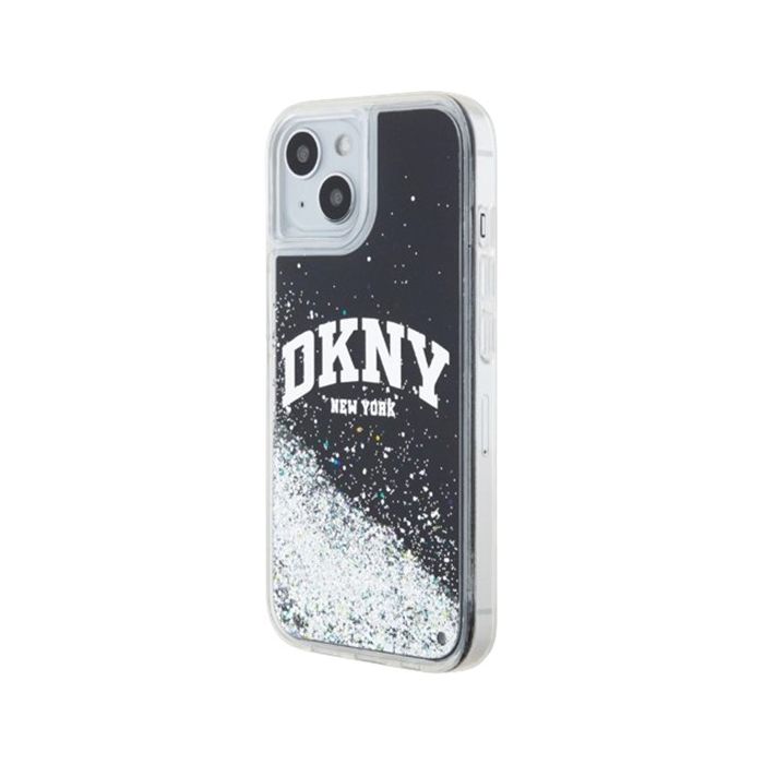 DKNY Liquid Glitter Arch Logo Apple iPhone 15 DKHCP15SLBNAEK Black