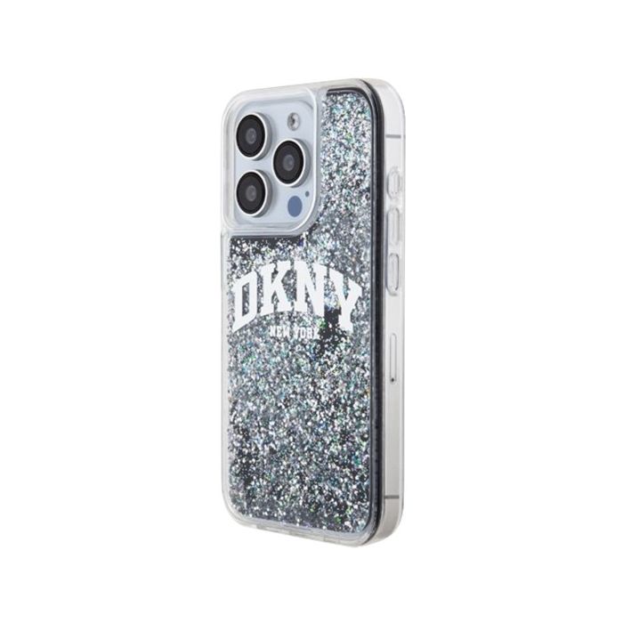 DKNY Liquid Glitter Arch Logo Apple iPhone 15 Pro DKHCP15LLBNAEK Black