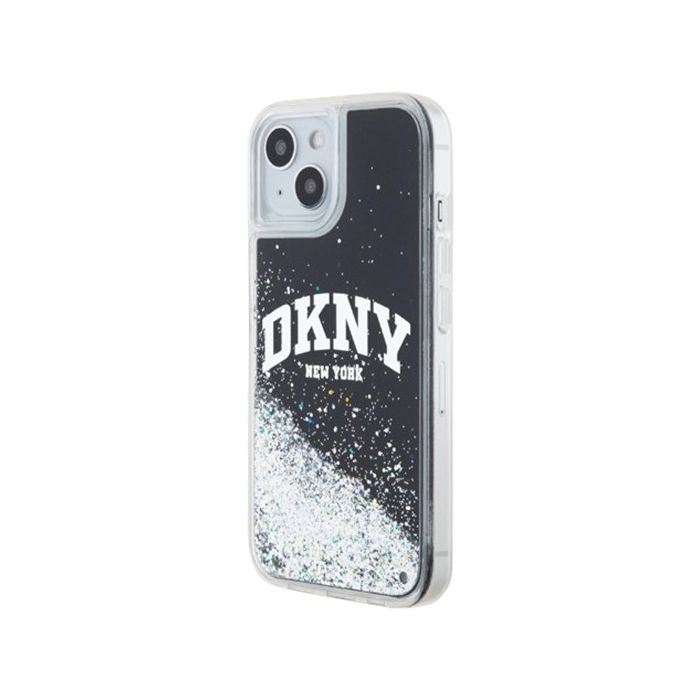 DKNY Liquid Glitter Arch Logo Apple iPhone 11 DKHCN61LBNAEK Black