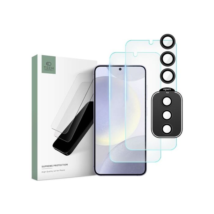 Tvrdené sklo na Samsung Galaxy S24 5G S921 Tech-Protect Supreme Set