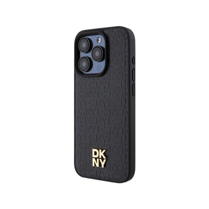 DKNY HC Magsafe PU Repeat Pattern W Stack Logo Samsung Galaxy S24 5G S921 DKHMS24SPSHRPSK Black