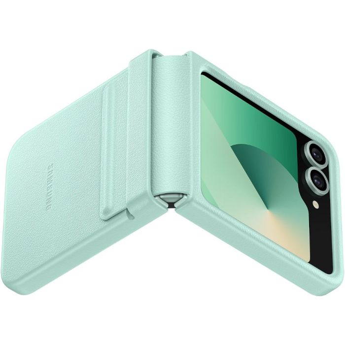 Samsung Kindsuit Case Vegan Leather na Samsung Galaxy Z Flip6 5G F741 EF-VF741PMEGWW Mint