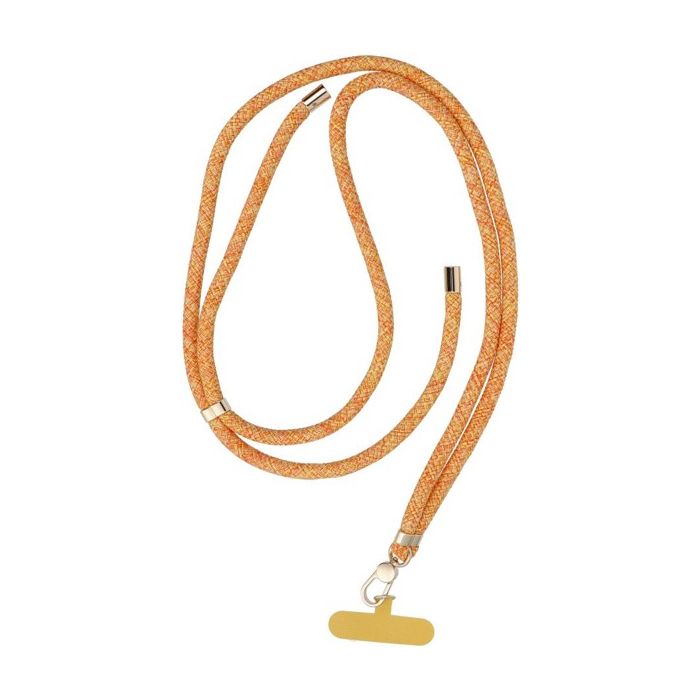 SWING (8mm) nastaviteľná šnúrka na mobil 165cm orange-white