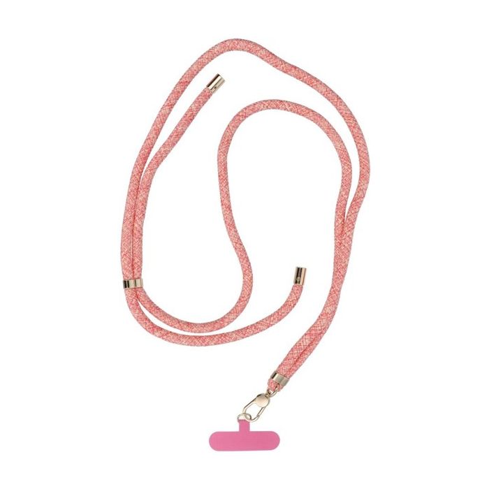 SWING (8mm) nastaviteľná šnúrka na mobil 165cm pink-white