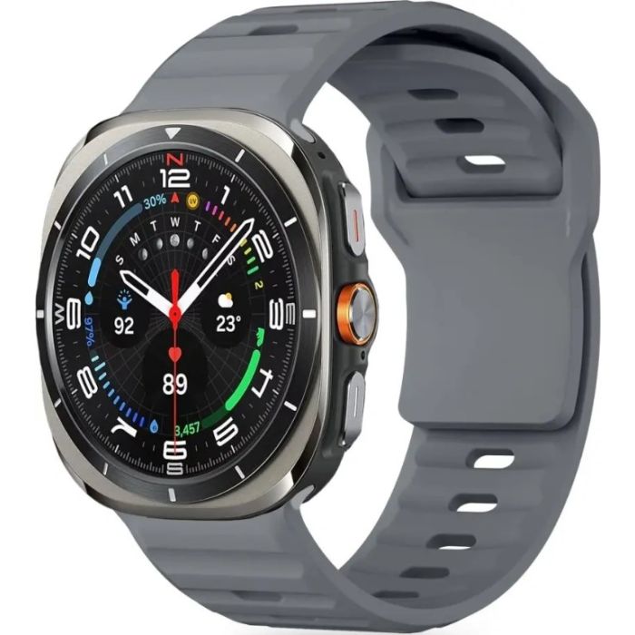 Tech-Protect Silicone Line Samsung Galaxy Watch Ultra 47mm Crayon Grey