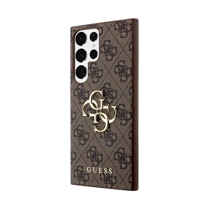 Guess PU 4G Metal Logo Samsung Galaxy S24 Ultra 5G S928 GUHCS24L4GMGBR Brown