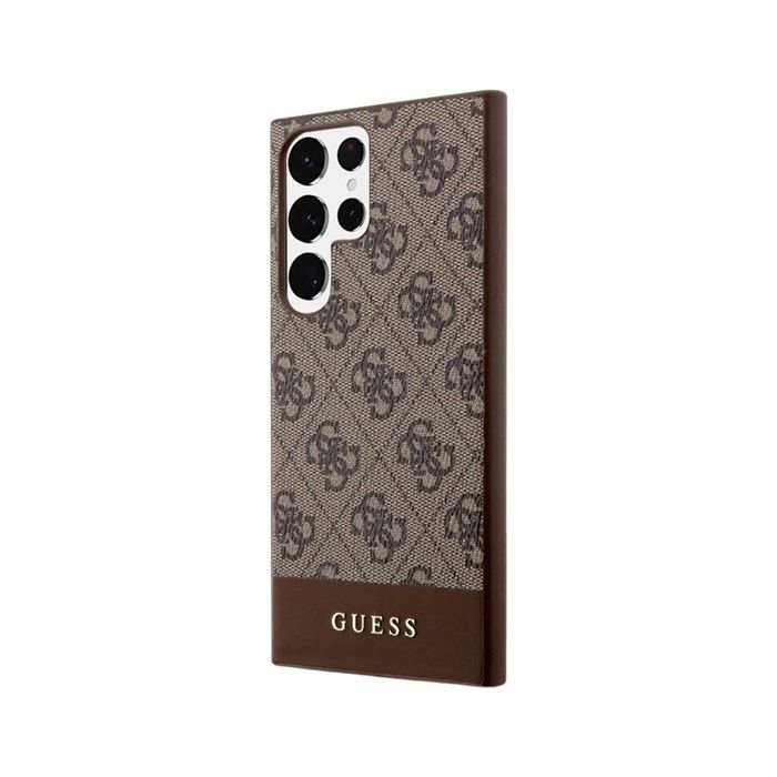 Guess PU 4G Stripe Samsung Galaxy S24 Ultra 5G S928 GUHCS24LG4GLBR Brown