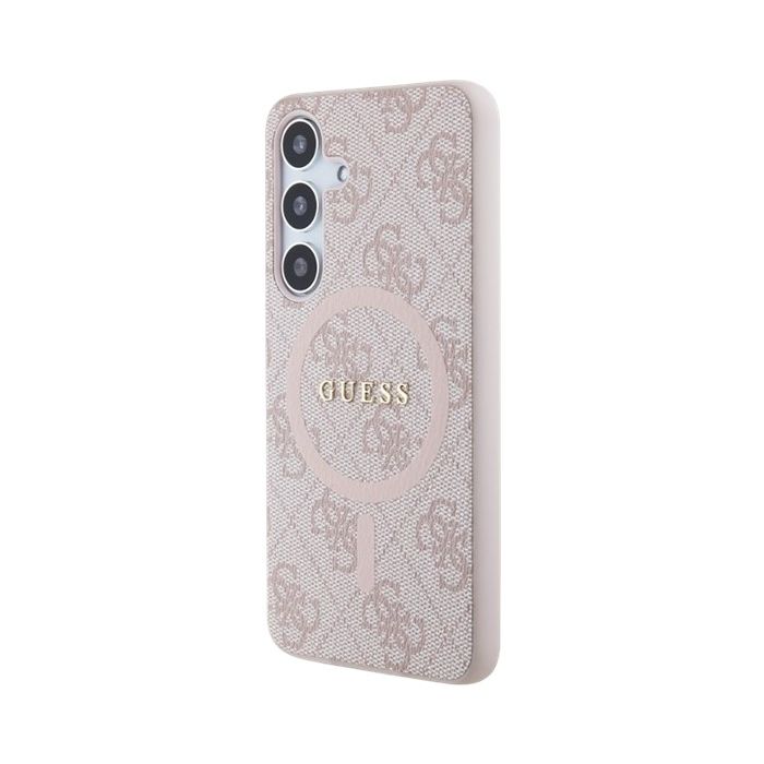 Guess PU Leather 4G Colored Ring MagSafe Samsung Galaxy S24+ 5G S926 GUHMS24MG4GFRP Pink
