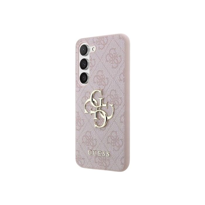 Guess PU 4G Metal Logo Samsung Galaxy S24+ 5G S926 GUHCS24M4GMGPI pink