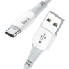 Kábel HOCO Ferry X70, USB na USB-C 3A, 1m, biely