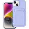 Silikónové puzdro na Apple iPhone 14 Pro Max Forcell Card fialové