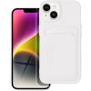 Silikónové puzdro na Apple iPhone 14 Plus Forcell Card biele