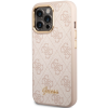 Plastové puzdro Guess na Apple iPhone 14 Pro GUHCP14LHG4SHP 4G Metal Camera Outline ružové