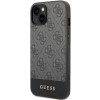 Plastové puzdro Guess na Apple iPhone 14 Plus GUHCP14MG4GLGR 4G Stripe sivé