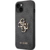 Plastové puzdro Guess na Apple iPhone 14 GUHCP14S4GMGGR 4G Metal Logo sivé