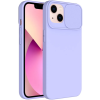 Silikónové puzdro na Apple iPhone 14 Pro Max Slide TPU fialové