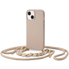 Silikónové puzdro na Apple iPhone 11 Tech-Protect Icon Chain béžové
