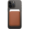 Magnetická peňaženka na Apple iPhone Leather Mag Wallet hnedá