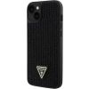 Guess Rhinestones Triangle Metal Logo Apple iPhone 15 GUHCP15SHDGTPK Black