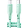 Joyroom Multi-Color Series SA34-CC3, USB-C na USB-C, PD 60W, 1m, zelený