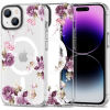Silikónové puzdro na Apple iPhone 15 Tech-Protect MagMood MagSafe Spring Floral