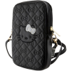Hello Kitty HKPBPEKHBPK PU Leather Quilted Pattern Kitty Head Logo Phone Bag čierne