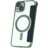 Diárové puzdro na Apple iPhone 11 Smart Chrome Mag zelené